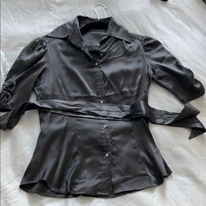 30% off bundles. Bebe blouse with crystal buttons